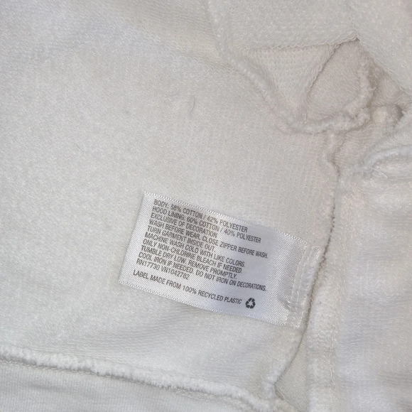 5 for $10 Cat & Jack Diagonal Zip Rainbow Fringe Unicorn Horn Hoodie 12M - Picture 5 of 5